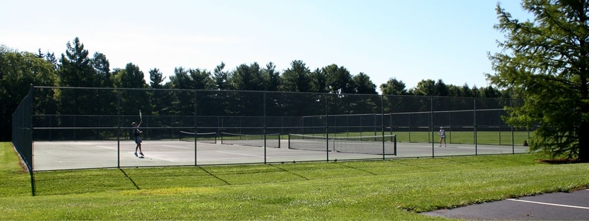 tennis courts at Forest Field Park