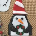 glass fused penguin ornaments