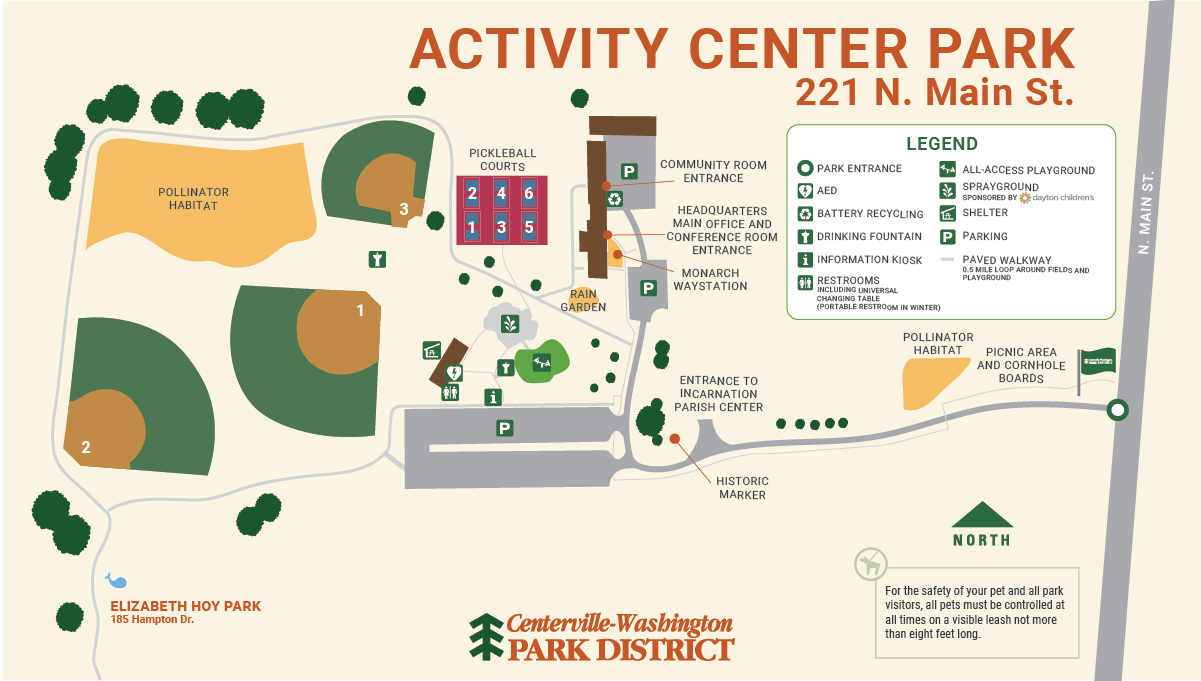 Activity Center Park map