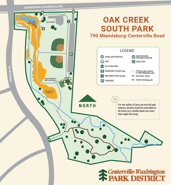 Oak Creek South Park map