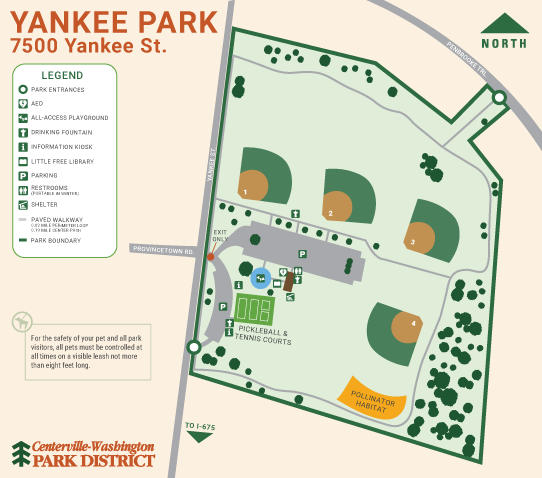map of Yankee Park