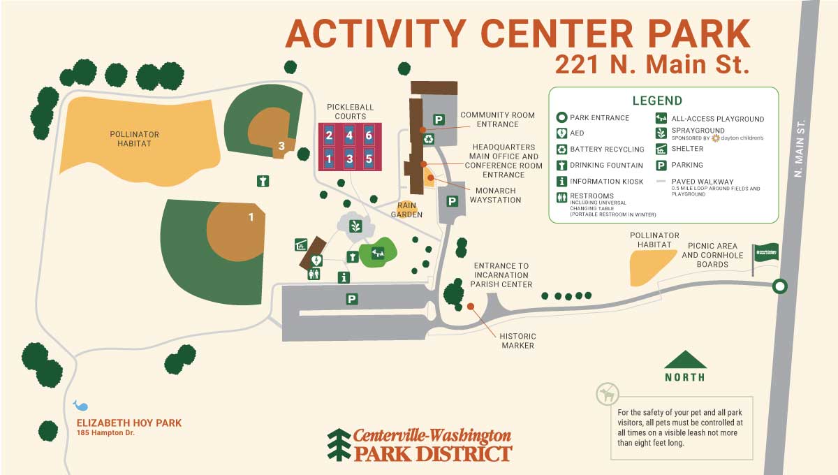 map of Activity Center Park