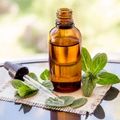 small amber bottle of an herbal tincture