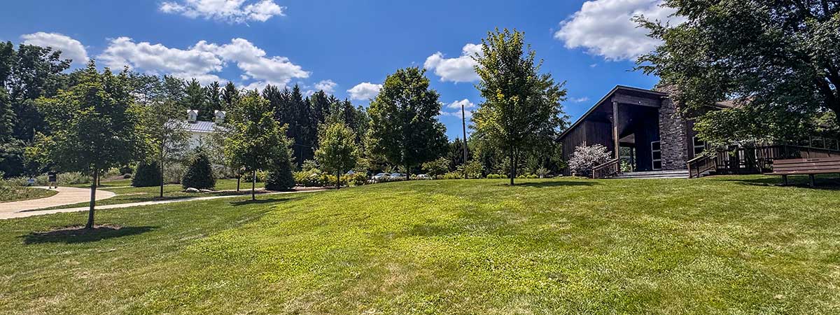a view of the Kennard Nature Nook and the barn at Grant Park, Centerville, Ohio