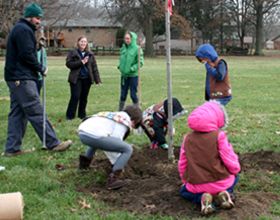 Brownie Troop 35288 lends a hand with annual tree planting