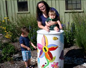 CWPD Rain barrel contest winner July 2017