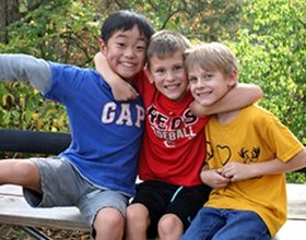 boys at Junior Explorers program