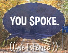 You spoke, we listened