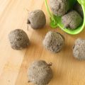 handmade balls of seeds for planting